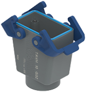 TAVH 10 G32 | Coupling Housing, High, Size 57.27, T-Type H, 2 Levers, 1xM32 Top