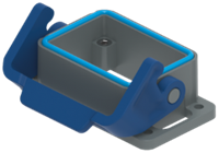 THIC 06 L | Bulkhead Mounting Housing, Size 44.27, T-Type C, 1 Lever