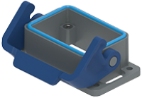 THIH 06 L | Bulkhead Mounting Housing, Size 44.27, T-Type H, 1 Lever