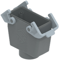 TMAV 16G32B | Coupling Housing, High, 77.27, T-Type Plastic, 2 levers, 1xM32 straight, PE-Jumper