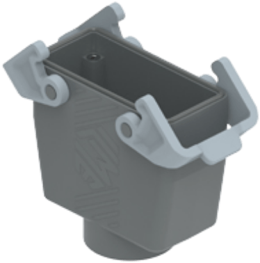 TMAV 16G32B | Coupling Housing, High, 77.27, T-Type Plastic, 2 levers, 1xM32 straight, PE-Jumper