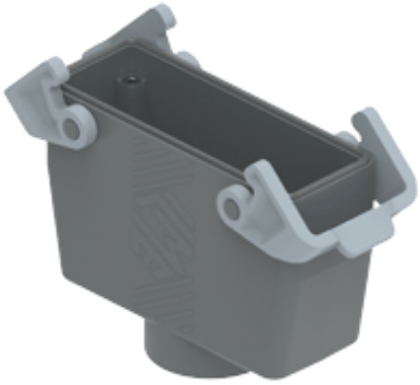 TMAV 24 G40 | Coupling Housing, High, Size 104.27, T-Type, 2 Levers, 1xM40 Top