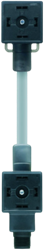 VA22-24.3-0,4-DA22-24.3-WAS5.132/P00 | Valve conn., 3p, female A/female D, 0,4 m, M12-5p